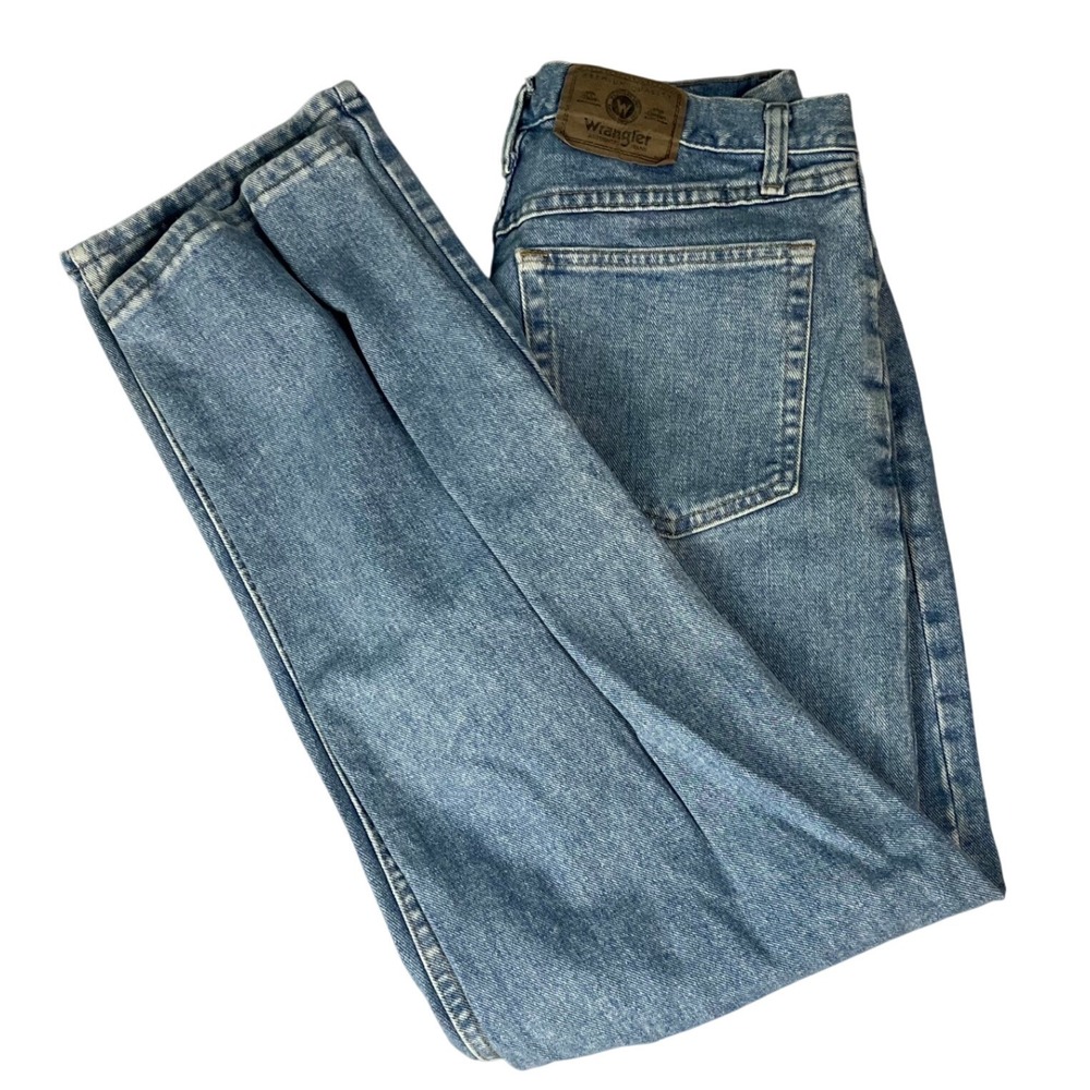 Wrangler 97601SB Mens Medium Wash Straight Leg Cotton Denim Jeans 32x34